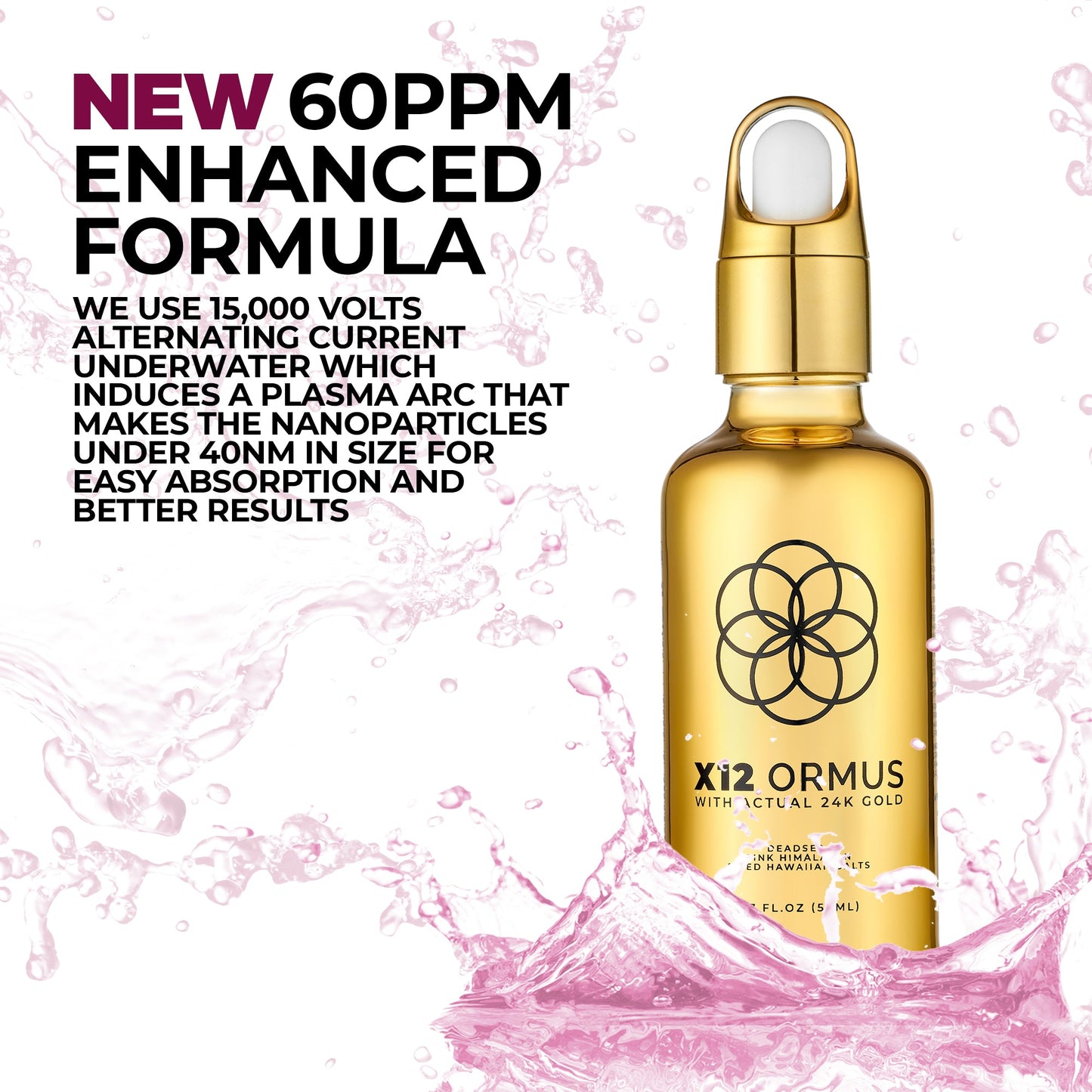 x12 Ormus Monoatomic Gold - 3.4 fl. oz. (100 ml)